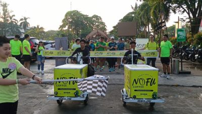 KSOP Sorong Gelar Fun Run Meriah, Peserta Antusias Rebut Doorprize Sepeda Listrik hingga Uang Tunai